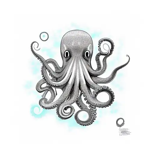 Octopus In The Style Of The Ancient Incas Full Colour