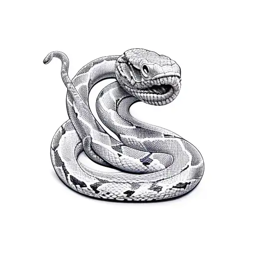 Broken Kuni With Snake Wrapped Around It