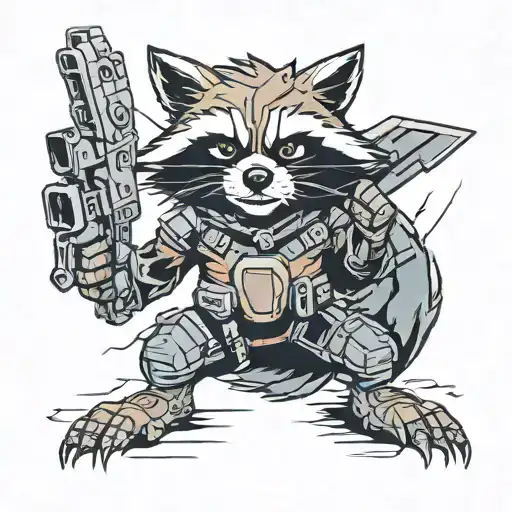 Rocket Raccoon Guardians Of The Galaxy