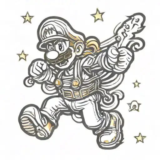 Super Mario Font The Letters