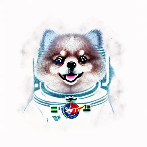 Pomeranian Astronaut