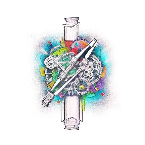 A Unique Tattoo For The Forearm Of The Words We Are Made Of Broken Parts