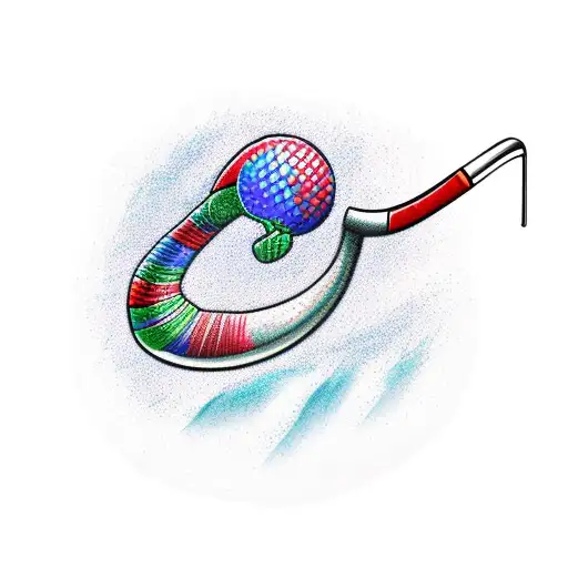 A Brachiosaurus Swinging A Golf Club