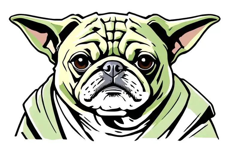 Pug Dog As Yoda From Star Wars