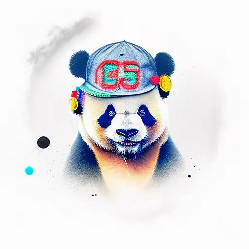 Panda Con Gorra