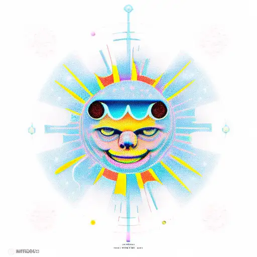 Initials M And K Plus The Sun Ant Moon