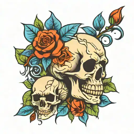 Skull And Roses