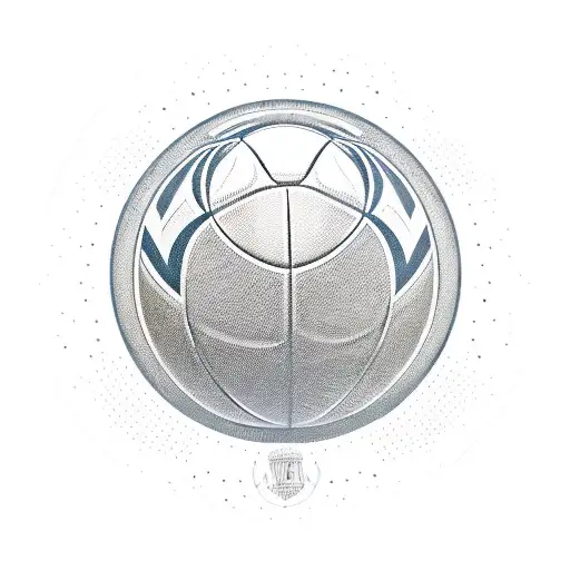 An Intricate Design Featuring The Logo Of All Boys Football Team And A Barbell