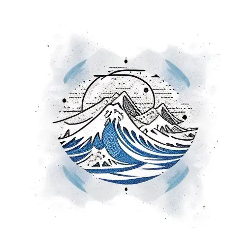 California Waves And The Rocky Mountains Of Tennessee Forearm Sleeve