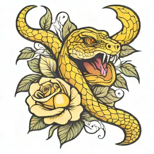 Snake In A Rose
