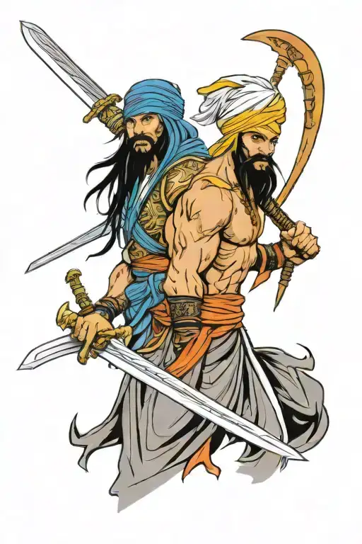 Katana And Sikh Warrior