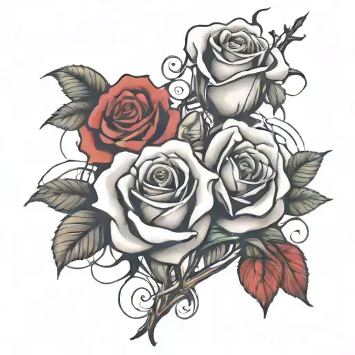 Love And Rose Intertwined