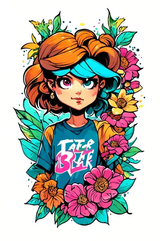 2000S Cartoons Half Sleeve