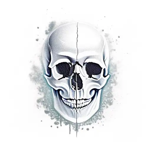 A Skull Engulfed In Darkness