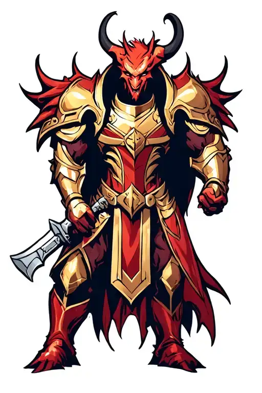 Good Vs Evil Armor Demon
