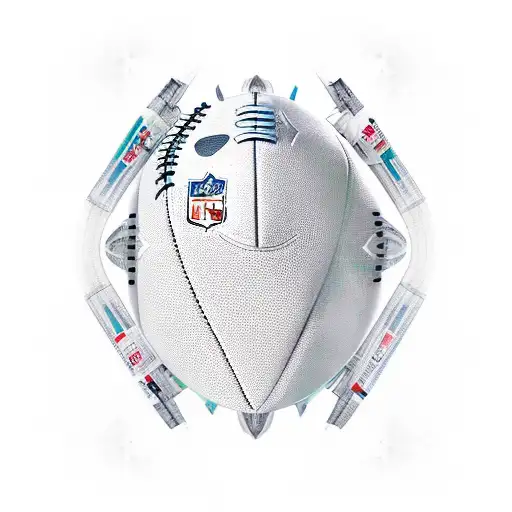 A Nfl Football And A Jet Plane In A Dynamic And Energetic Design