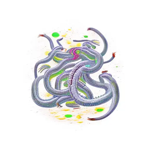 Centipede Eating Itself In Circle