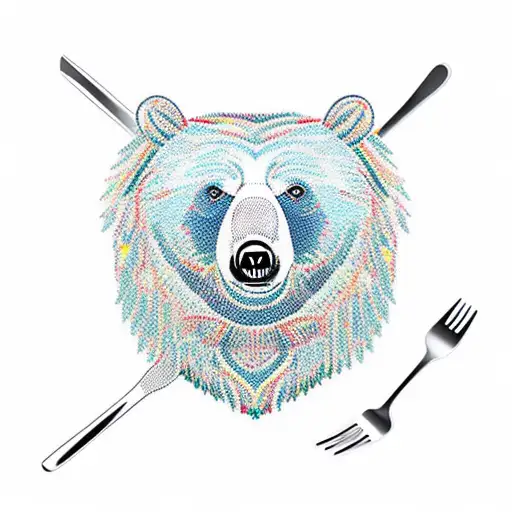 Bear With Forks