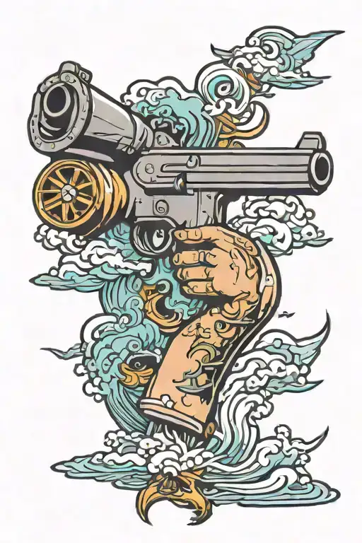 Sea And Gun Shooting