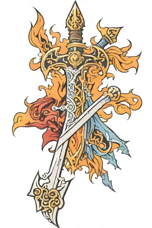 Flame Sword Ans Blood