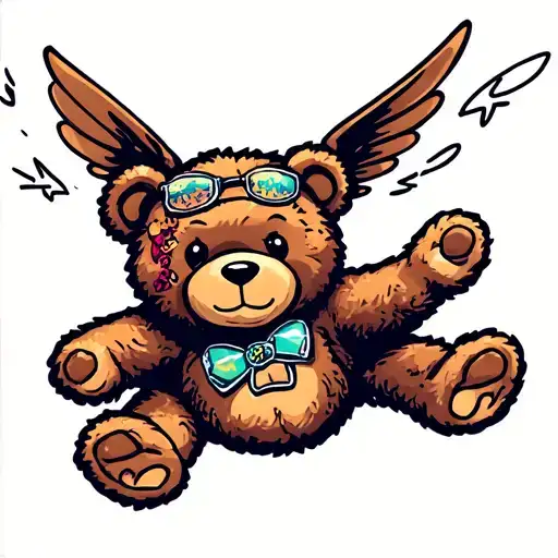 Flying Teddy Bear