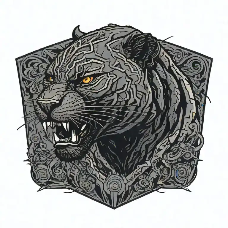 Black Panther Walking Along