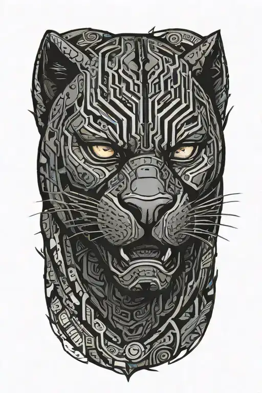 Black Panther Walking Along