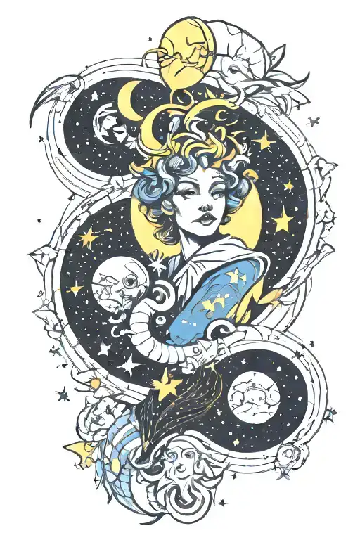 Galaxy And Zodiac Signs