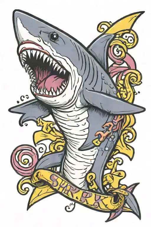 Shark With Autism Puzzle And Purple Ribbon