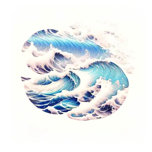 Ocean Waves With Underwater Scene