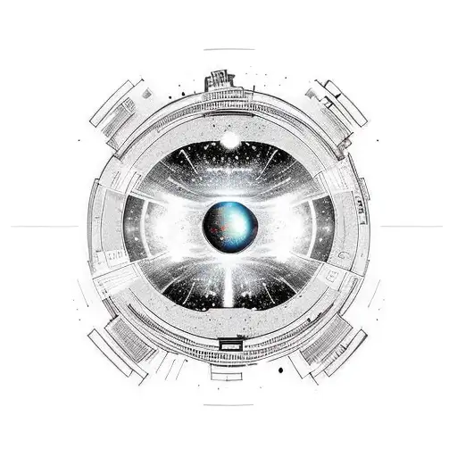 A Camera Lens Capturing The Beauty Of A Galaxy