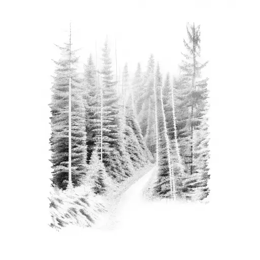 A Motocross Track Winding Through A Dense Forest