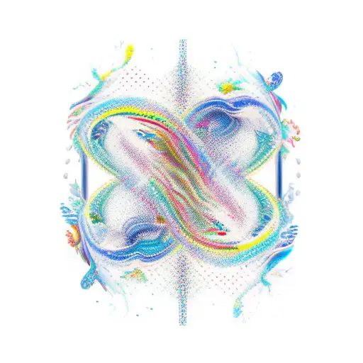 Hourglass Filled With Swirling Dna Strands