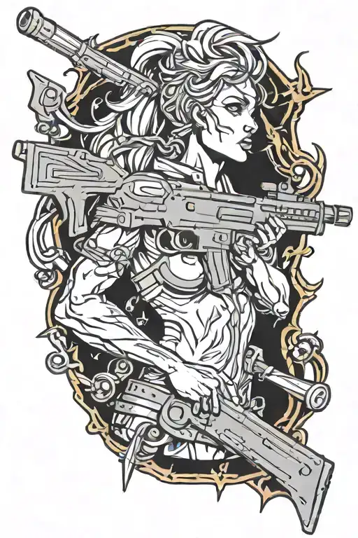 Sagittarius And Machine Gun Morphing