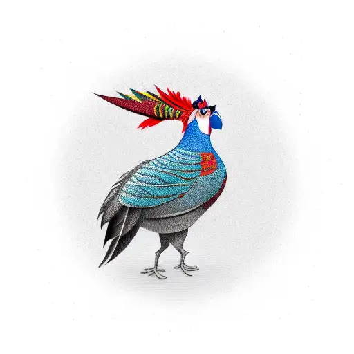 Cartoon Pheasant With Shotgun