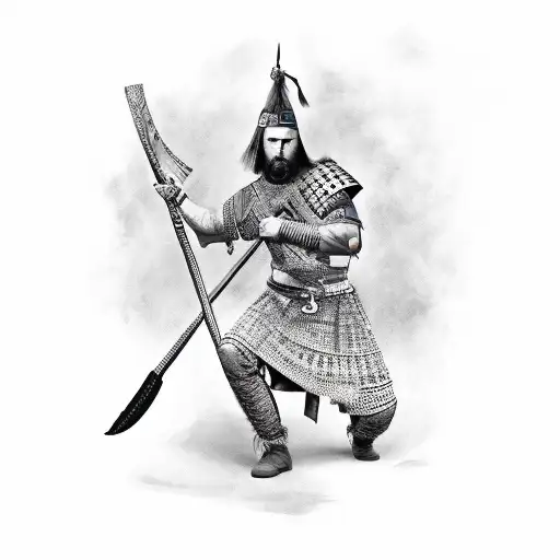 Slavic Warrior With Axe