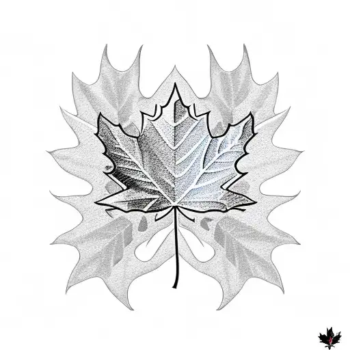 Eagle And Maple Leaf