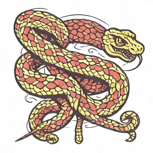 Snake Knitting Magic Wand