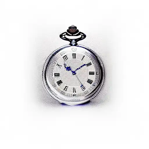 Pocket Watch With Sword