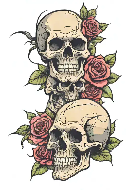 Skull And Roses