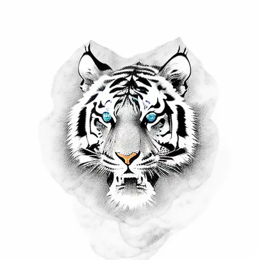 A Majestic Tiger Riding A Motorcycle Through A Coffee Plantation