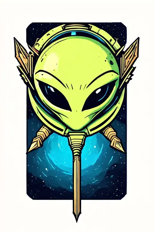 Alien Spaceship Sagittarius Arrow