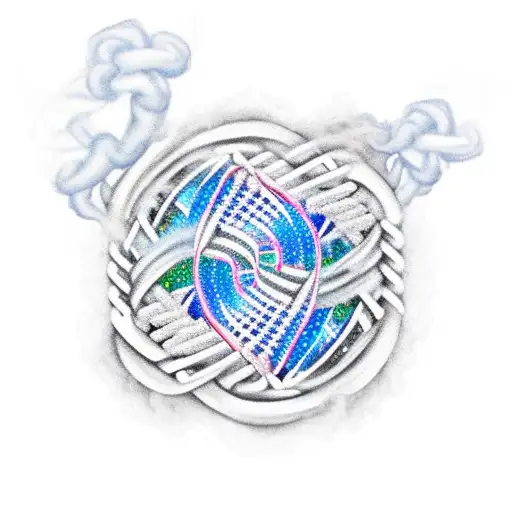 A Dna Double Helix Intertwined With Smoke