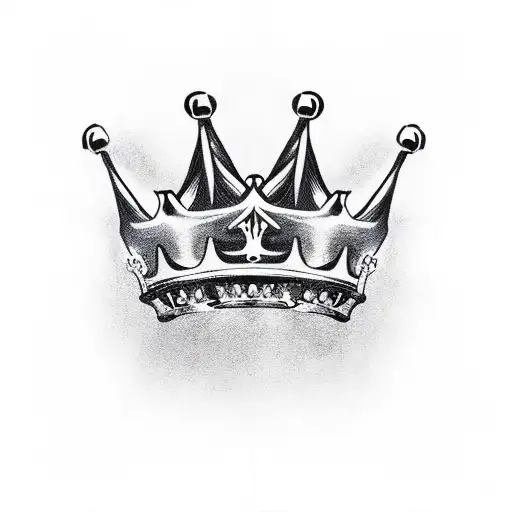 A Skeleton Hand Holding A Crown