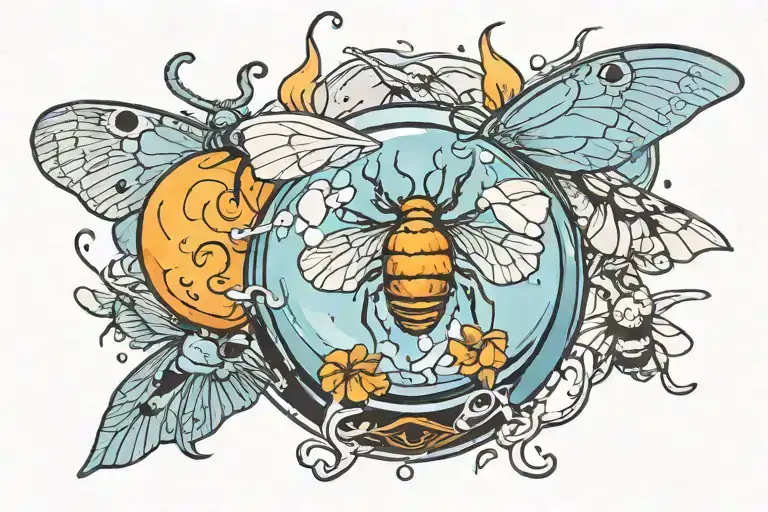 Crystal Ball With Moths