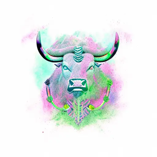 Taurus Bull With Green Smog