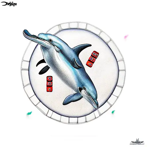 Dolphin With Dominoes
