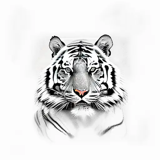 Tiger Black And White