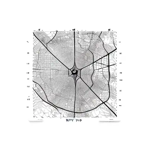 A Map Of New York City Recreated In The Style Of A Spiderweb