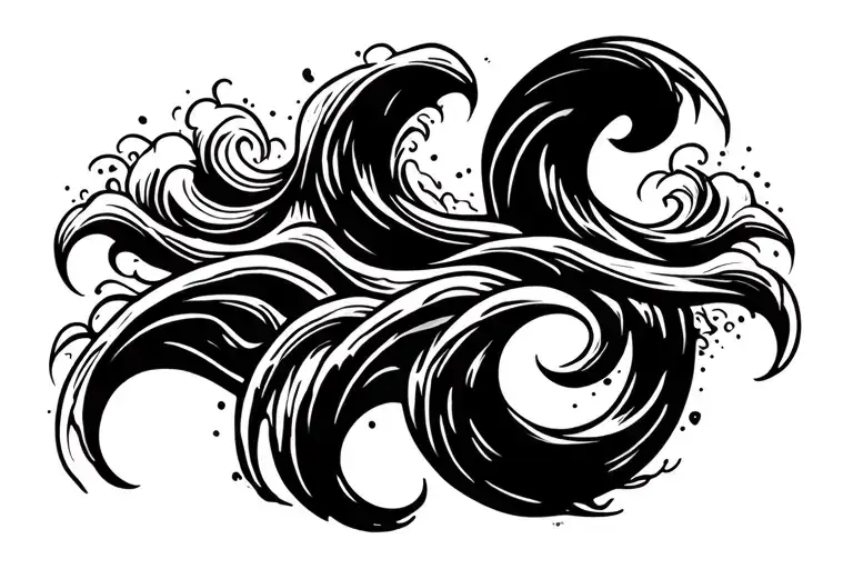 Waves Flowing Karma Symbol